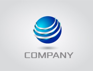 Projekt logo dla firmy blue 3D | Projektowanie logo